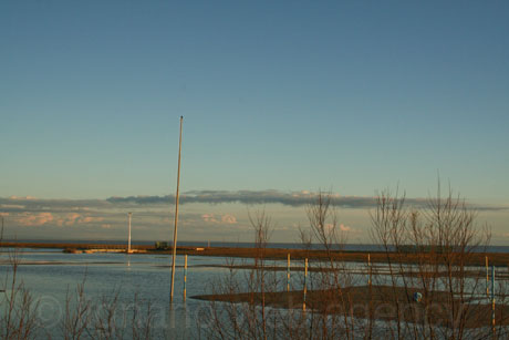 Das meer im winter bibione foto