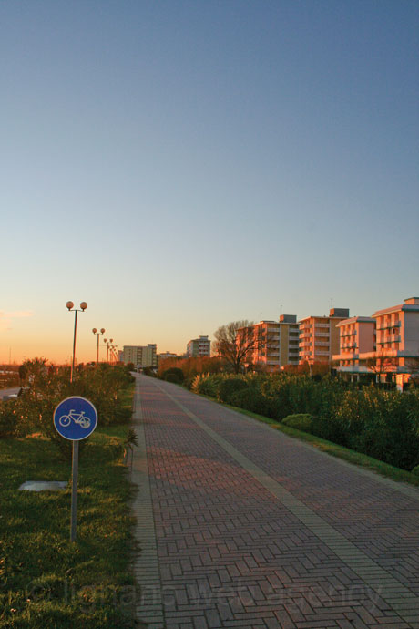 Cycling track at bibione photo